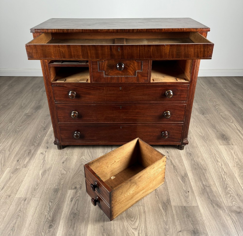 Antique 18th Century Quality Mahogany Chest Of Drawers View XII
