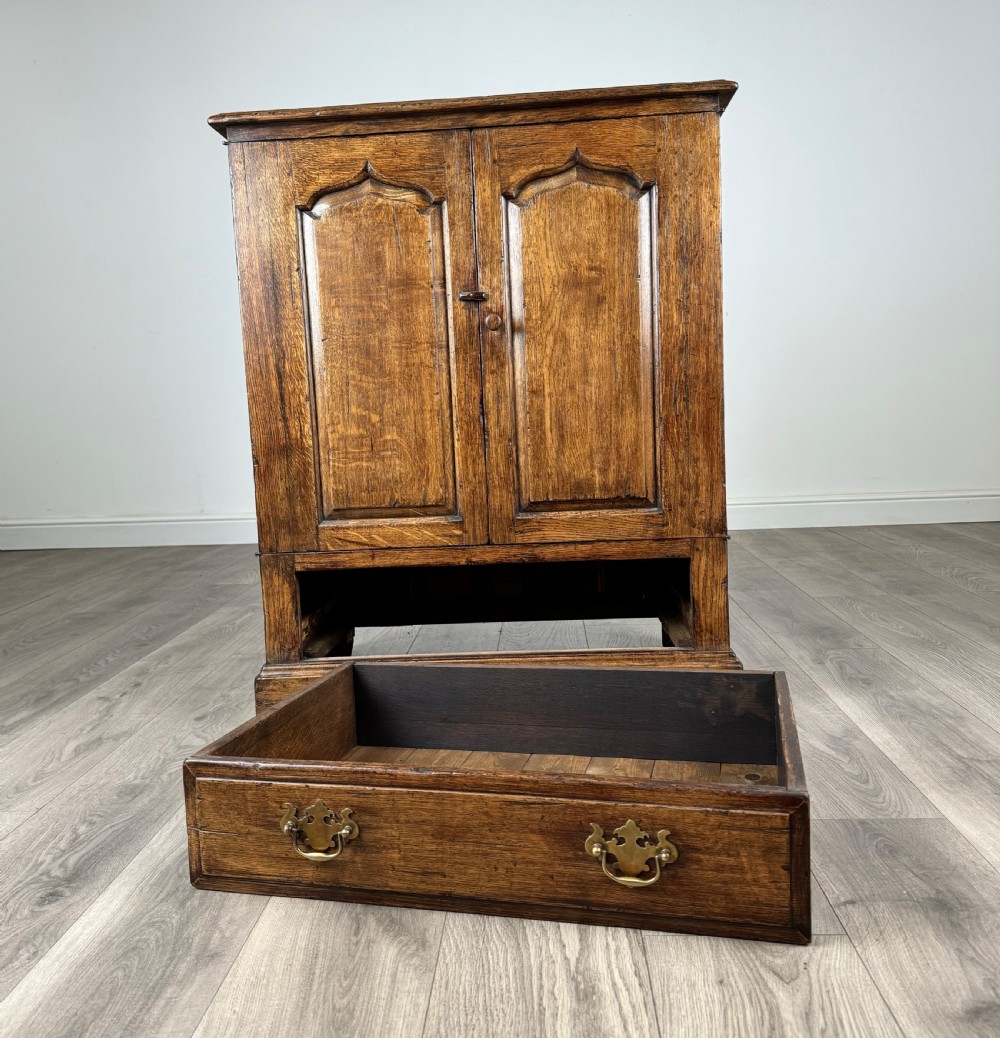 Antique 20th Century Fine Quality Cupboard In Oak View VI