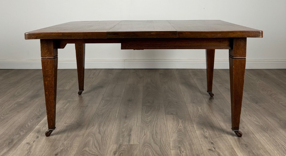 Antique 20th Century Dining Table In Oak View II