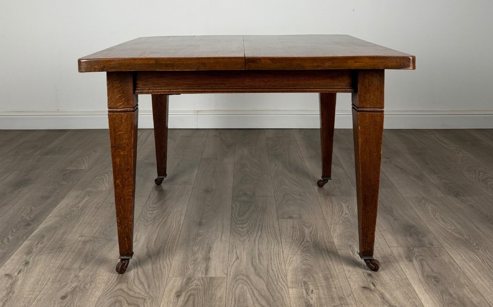 Antique 20th Century Dining Table In Oak View IV