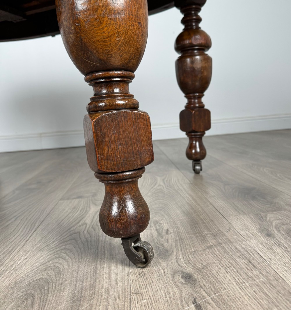 Antique 20th Century Dining Table In Oak View III