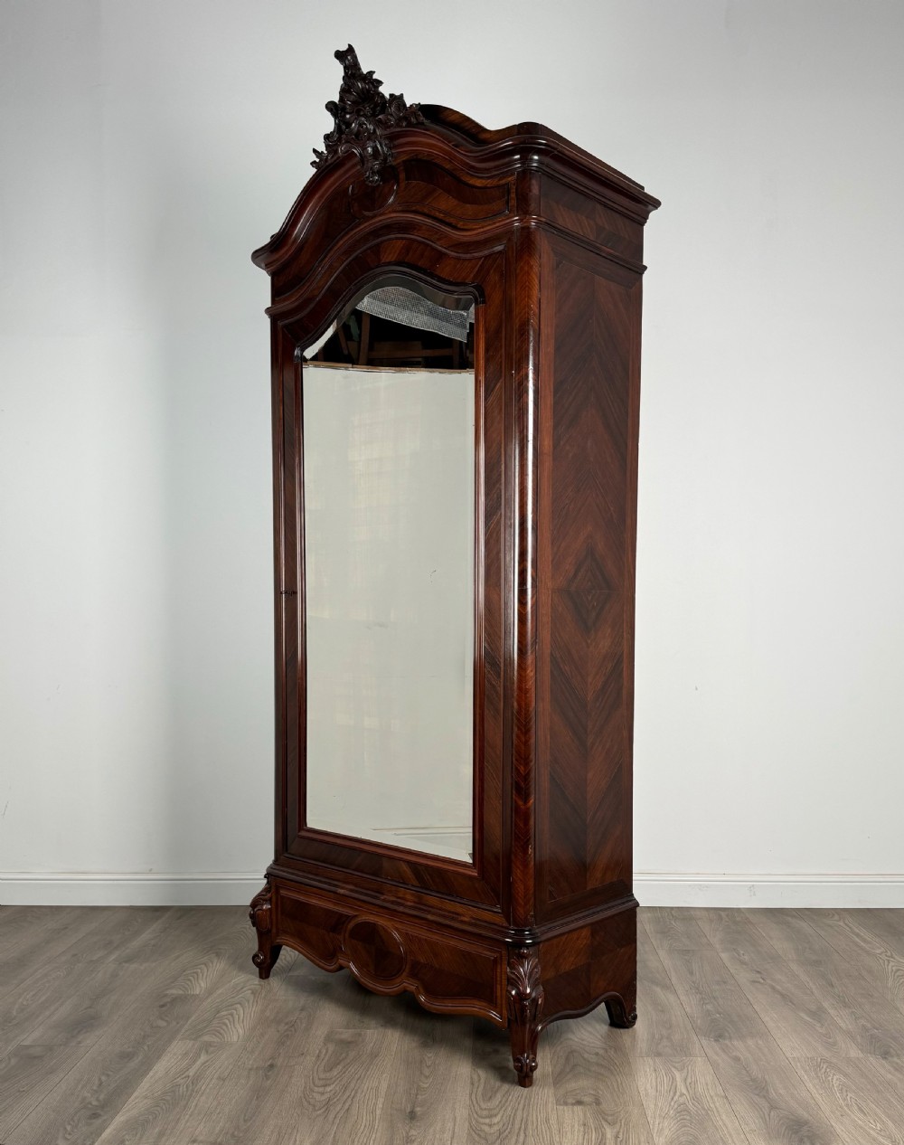 Antique 19th Century French Armoire In Rosewood View II
