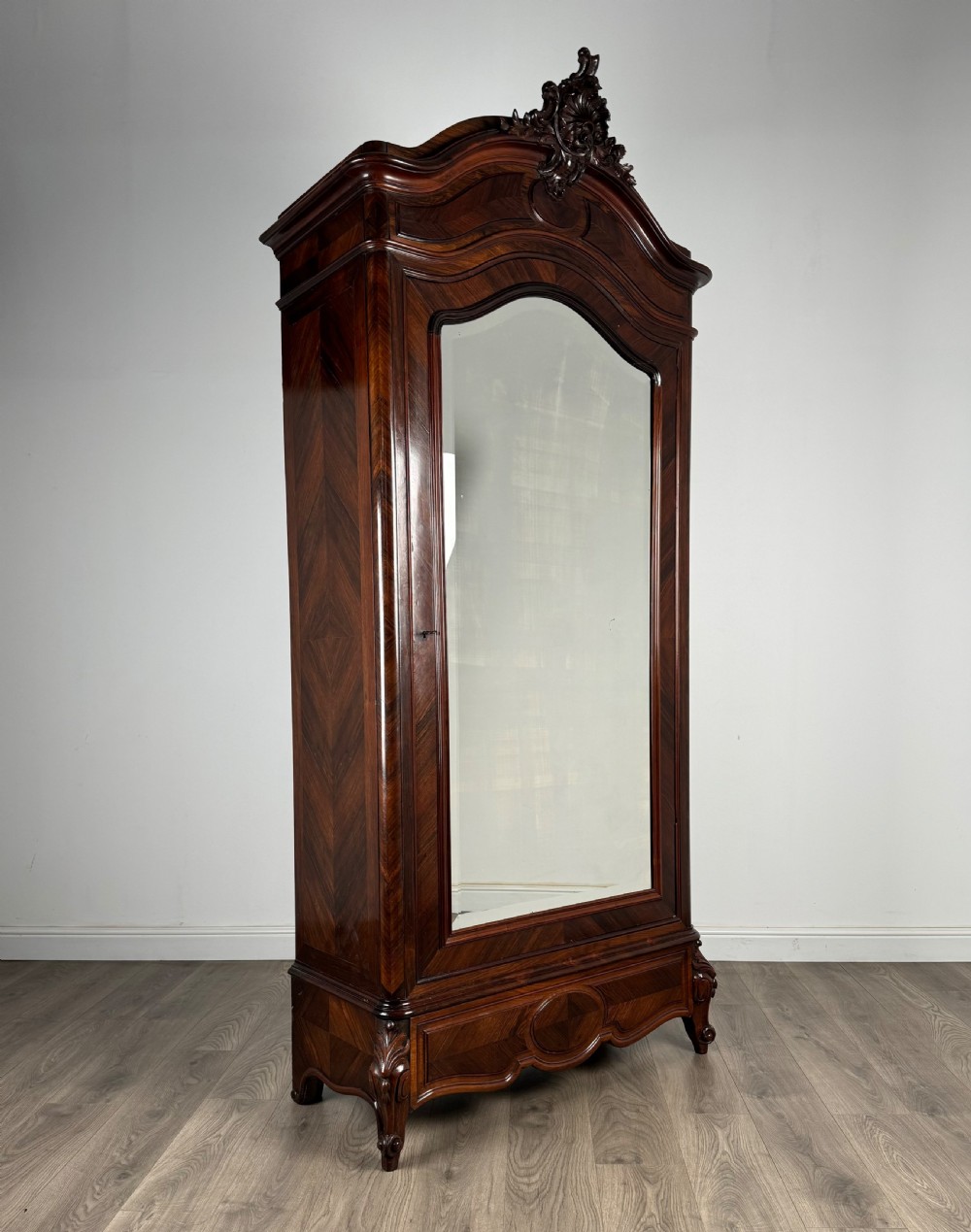Antique 19th Century French Armoire In Rosewood View VI