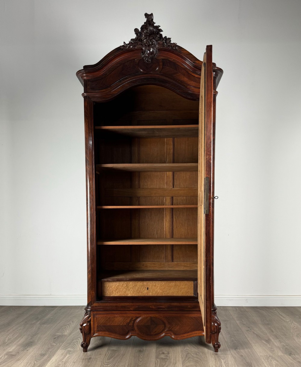Antique 19th Century French Armoire In Rosewood View VII