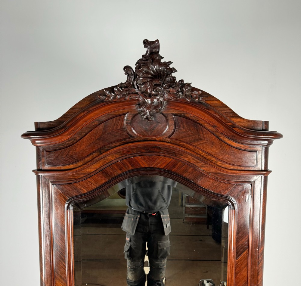 Antique 19th Century French Armoire In Rosewood View IX