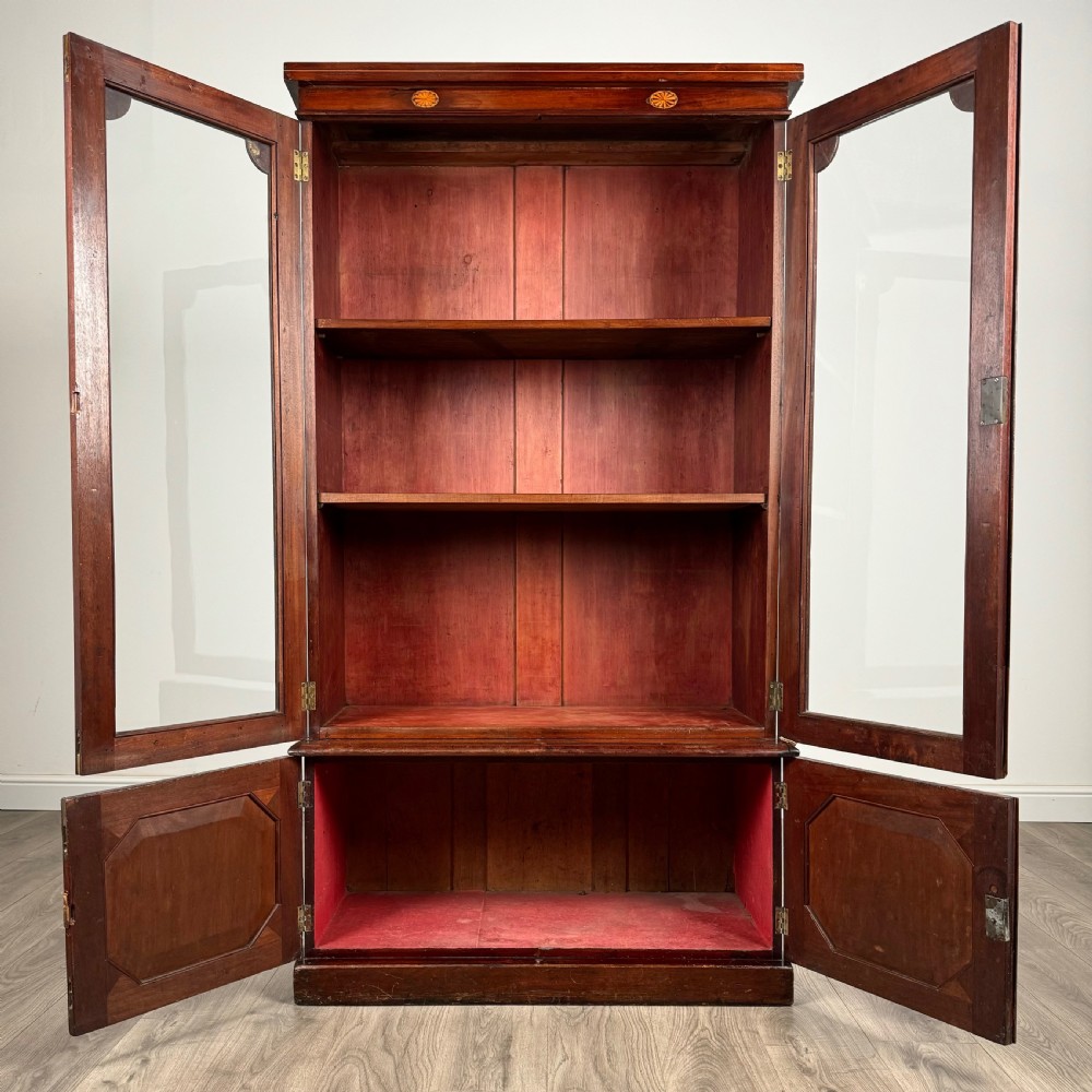 Antique 19th Century Display Cabinet In Mahogany View II
