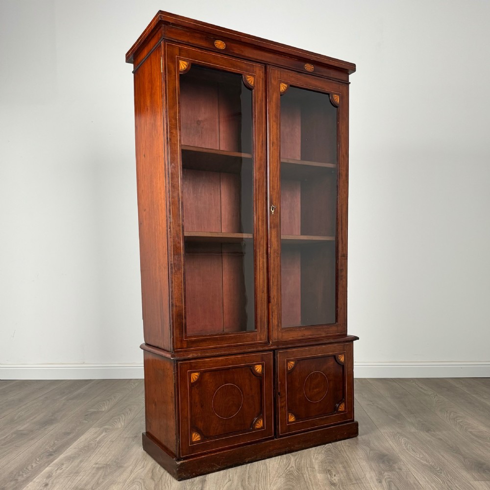 Antique 19th Century Display Cabinet In Mahogany View IX