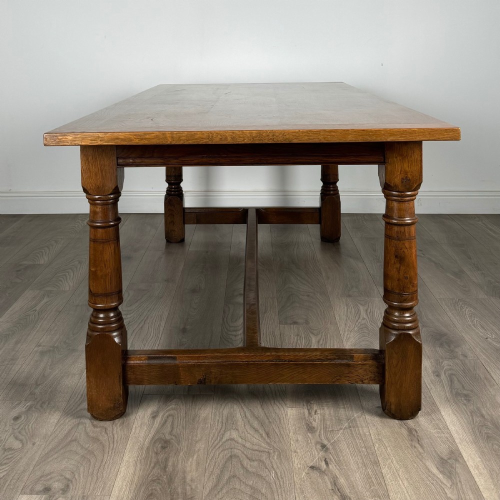 Antique 20th Century Fine Quality Oak Refractory Dining Table  View III