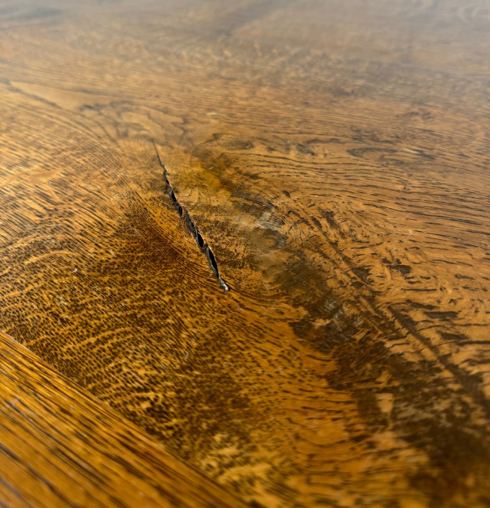 Antique 20th Century Fine Quality Oak Refractory Dining Table  View VII