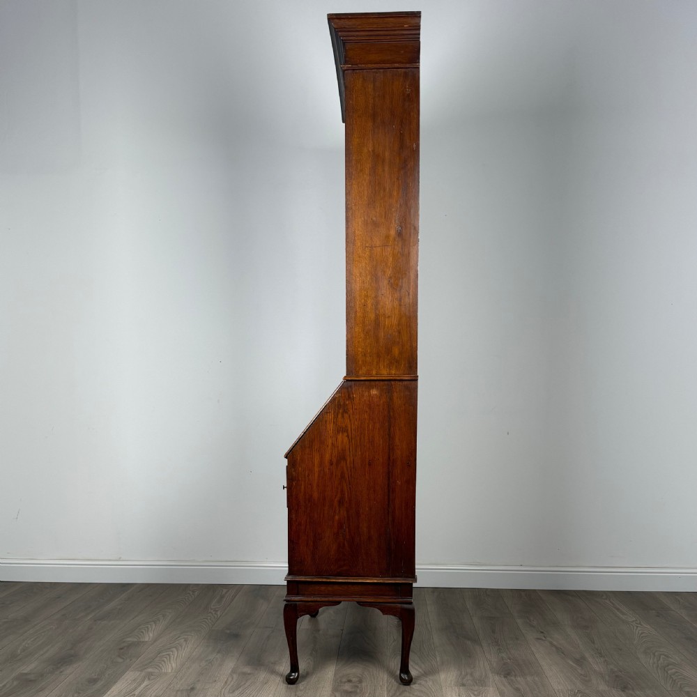 Antique 20th Century Bureau Bookcase In Oak View IV