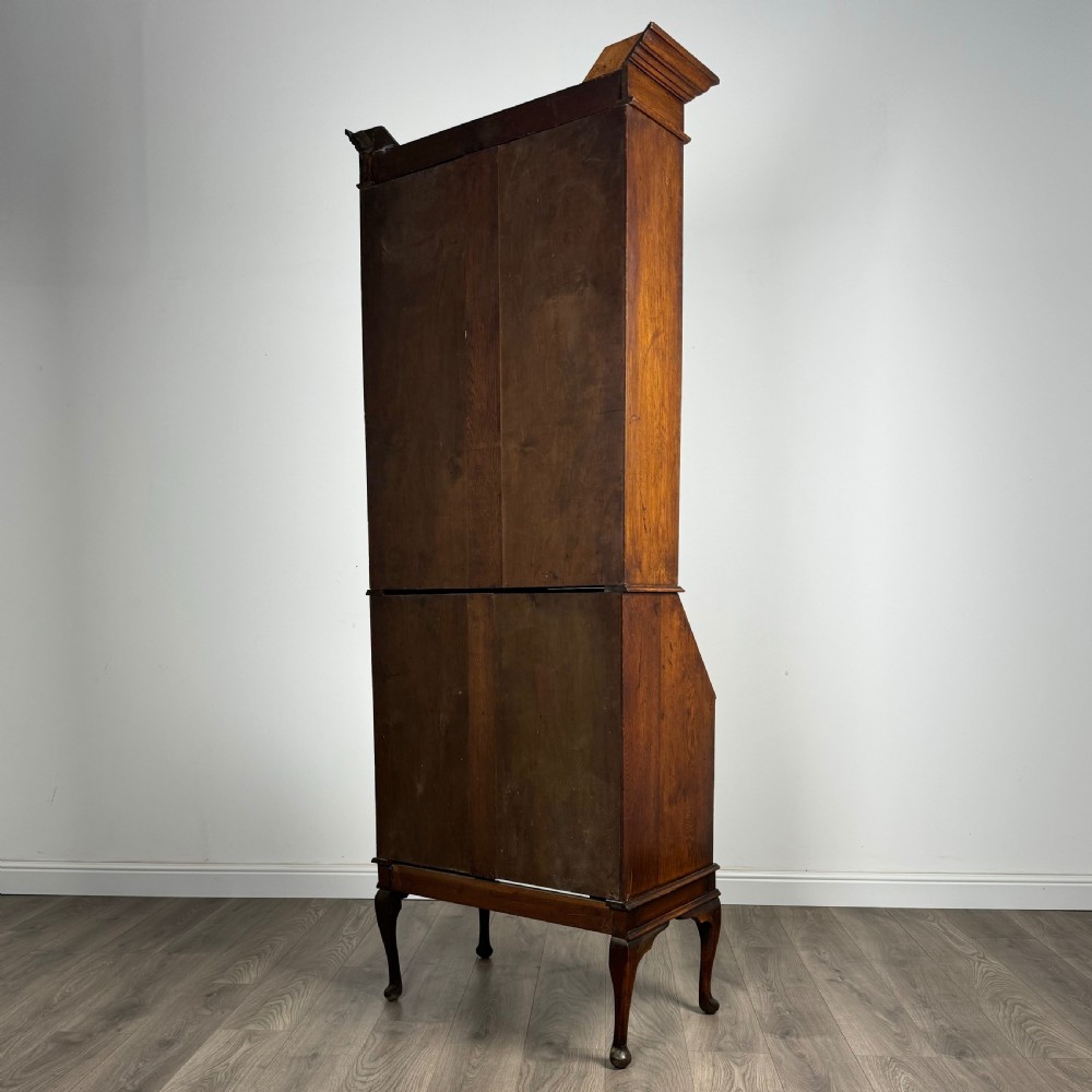 Antique 20th Century Bureau Bookcase In Oak View VII