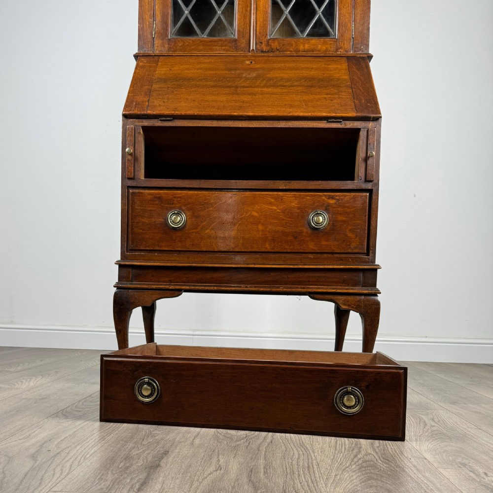 Antique 20th Century Bureau Bookcase In Oak View X