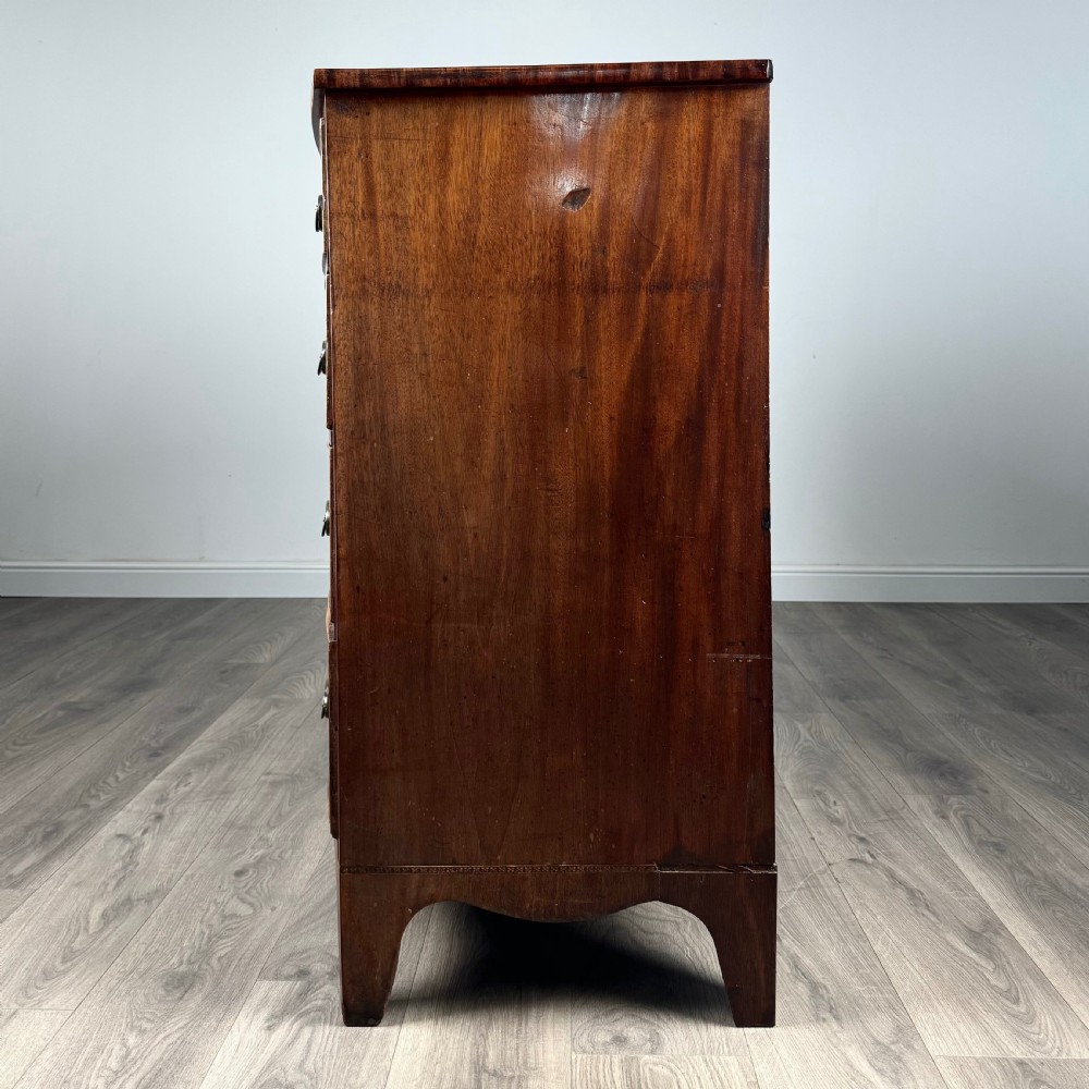  Antique 18th Century Bow Front Chest Of Drawers View III