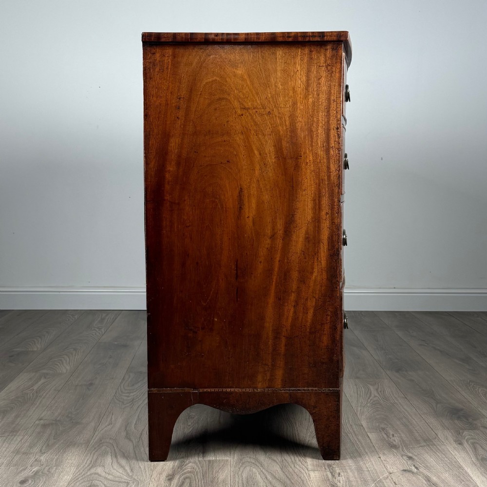  Antique 18th Century Bow Front Chest Of Drawers View VII