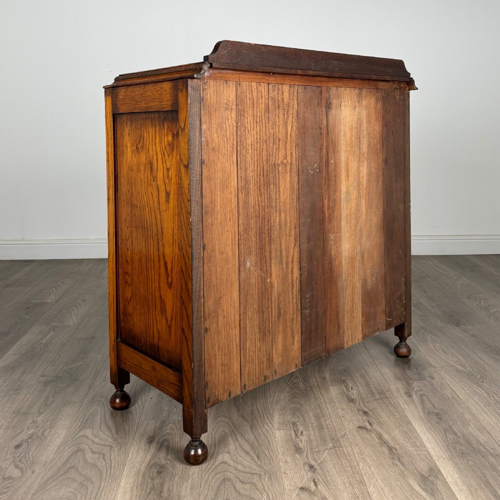Antique 20th Century Chest Of Drawers In Golden Oak  View IV