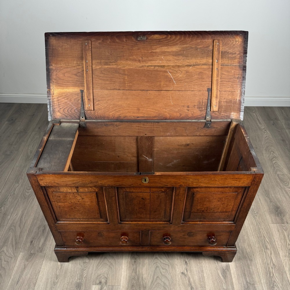 Antique 18th Century Mule Chest / Coffer In Oak 
 View X