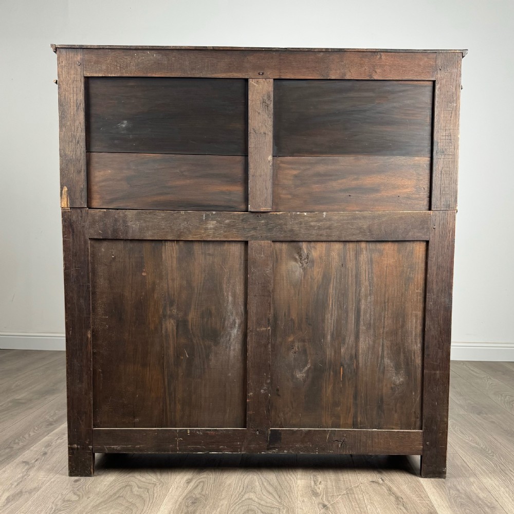 Antique 19th Century Heavily Carved Court Cupboard In Oak 
 View VI