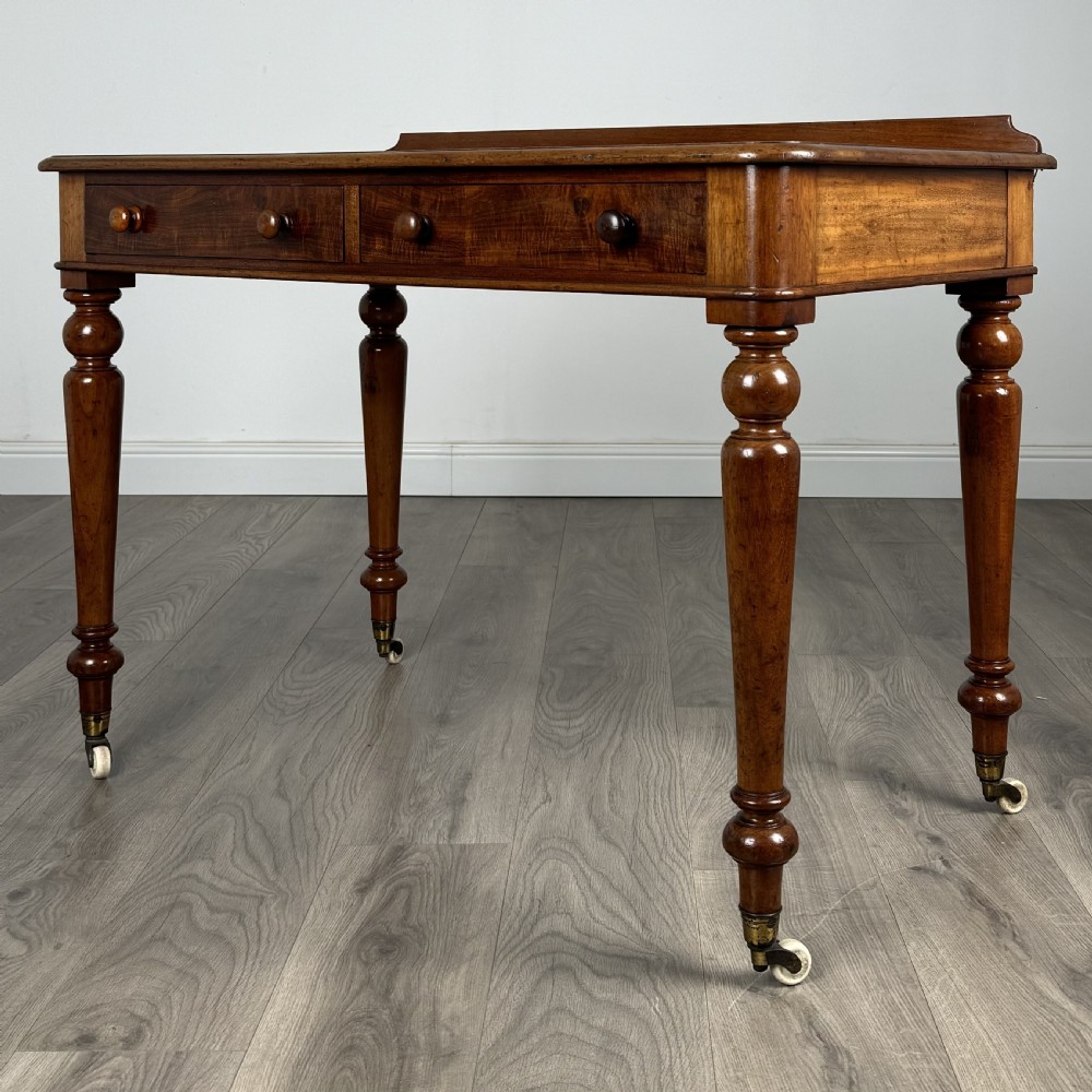  Antique 19th Century Fine Quality Writing Table In Mahogany 
 View II