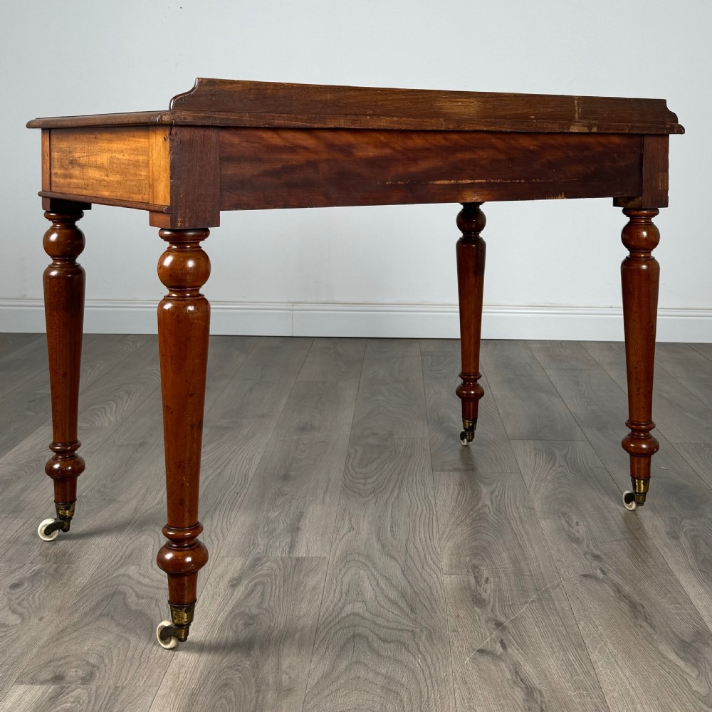 Antique 19th Century Fine Quality Writing Table In Mahogany 
 View IV