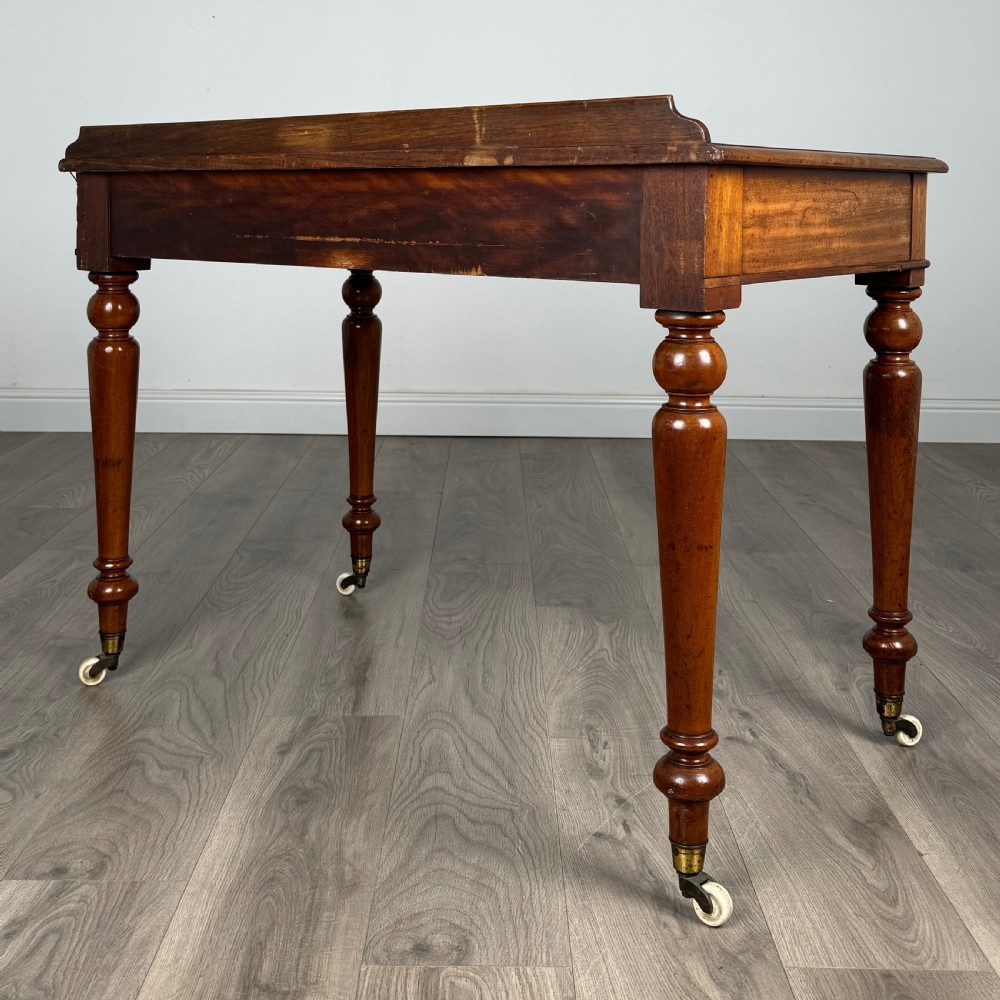  Antique 19th Century Fine Quality Writing Table In Mahogany 
 View VI