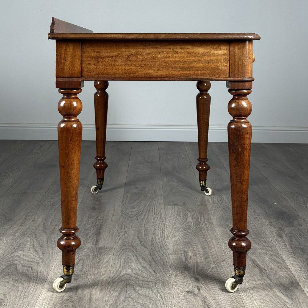  Antique 19th Century Fine Quality Writing Table In Mahogany 
 View VII