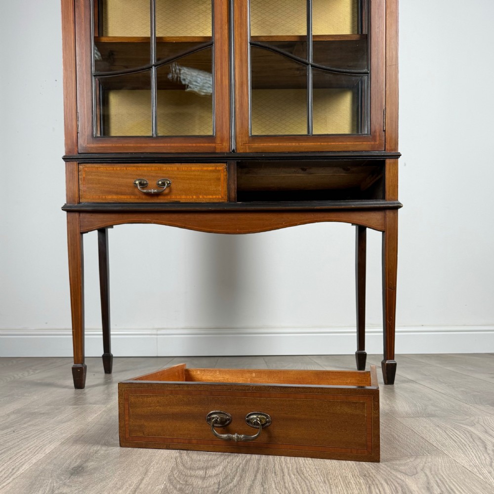 Antique 19th Century Display Cabinet In Mahogany View X