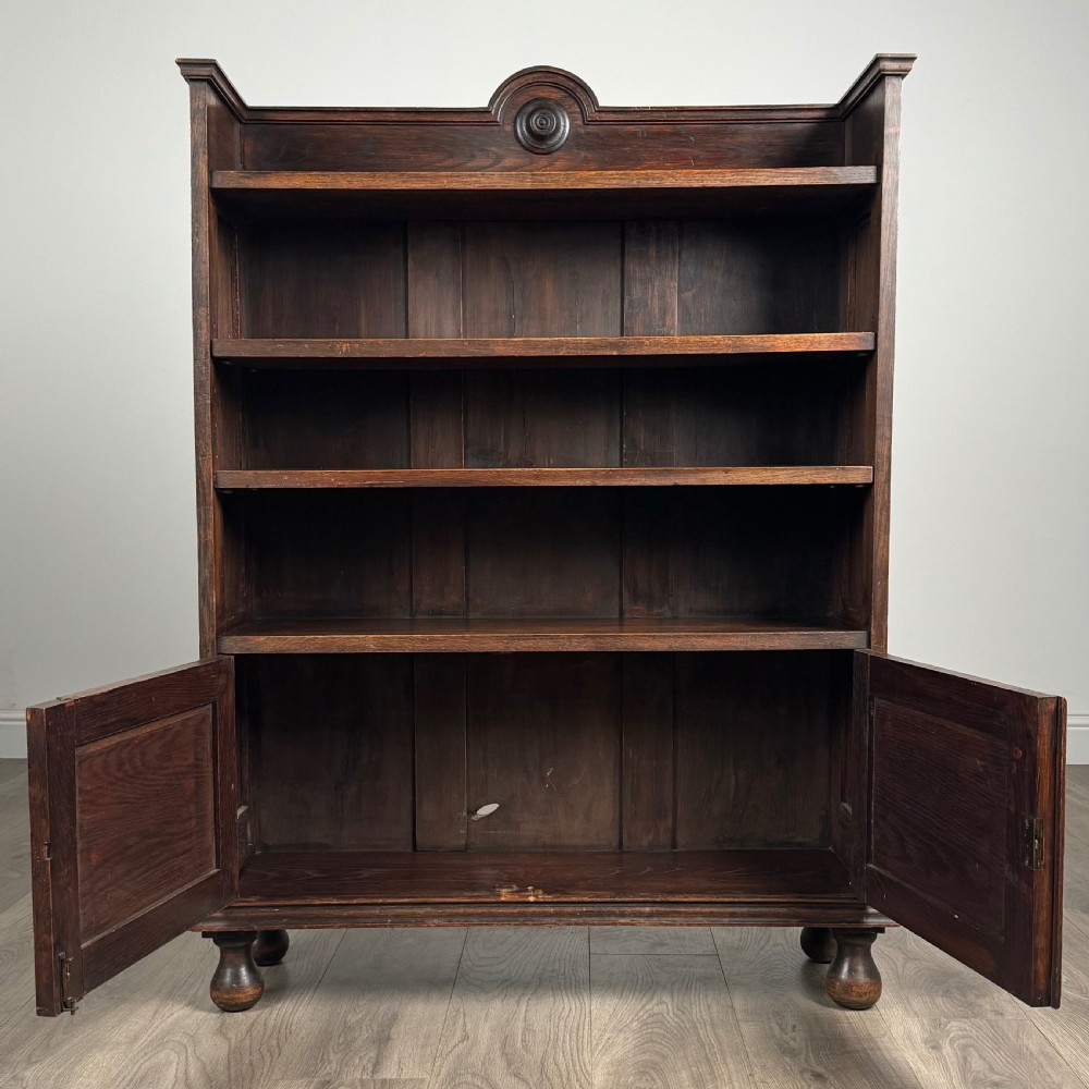 Antique 20th Century Bookcase In Oak  View II