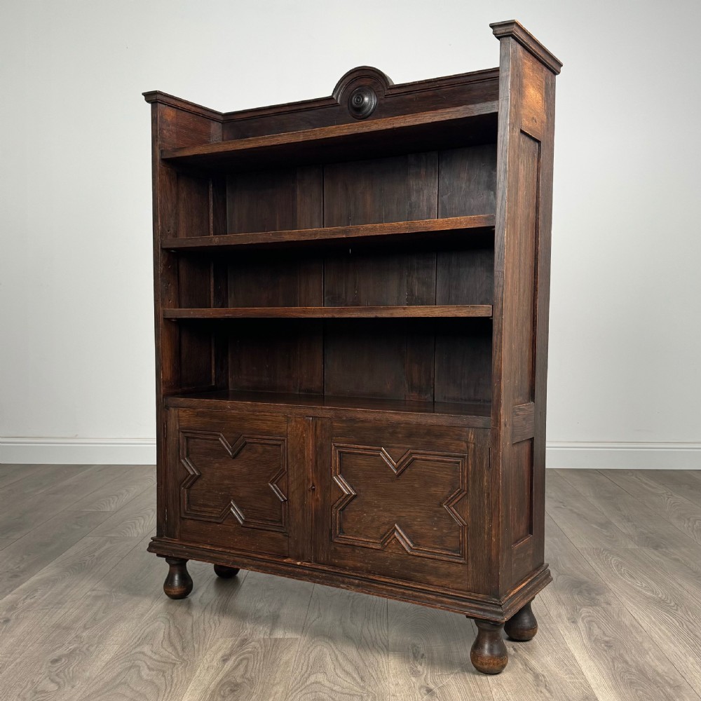 Antique 20th Century Bookcase In Oak  View III