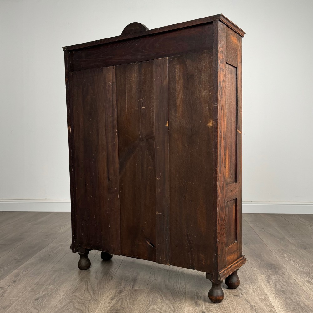 Antique 20th Century Bookcase In Oak  View VII