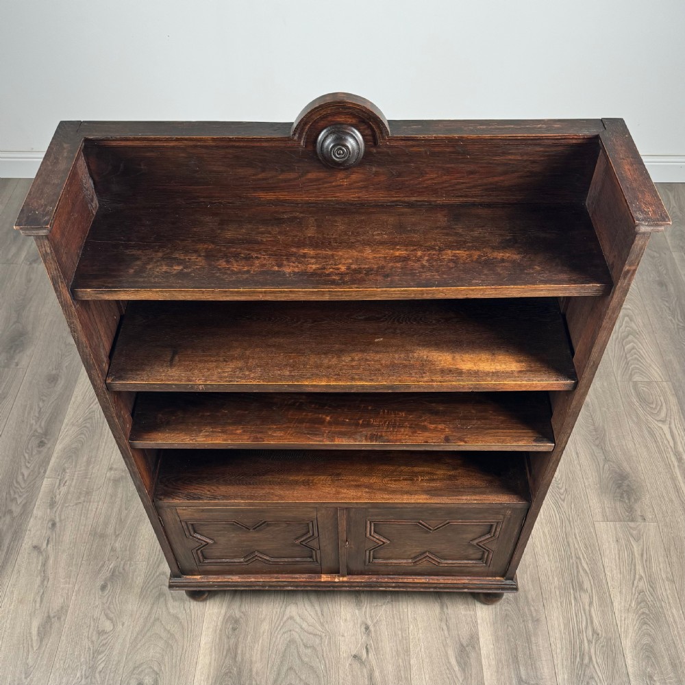 Antique 20th Century Bookcase In Oak  View X