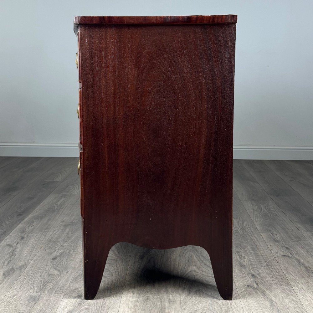  Antique 18th Century Bow Front Chest Of Drawers In Mahogany 
 View III
