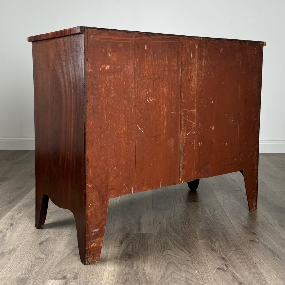  Antique 18th Century Bow Front Chest Of Drawers In Mahogany 
 View IV
