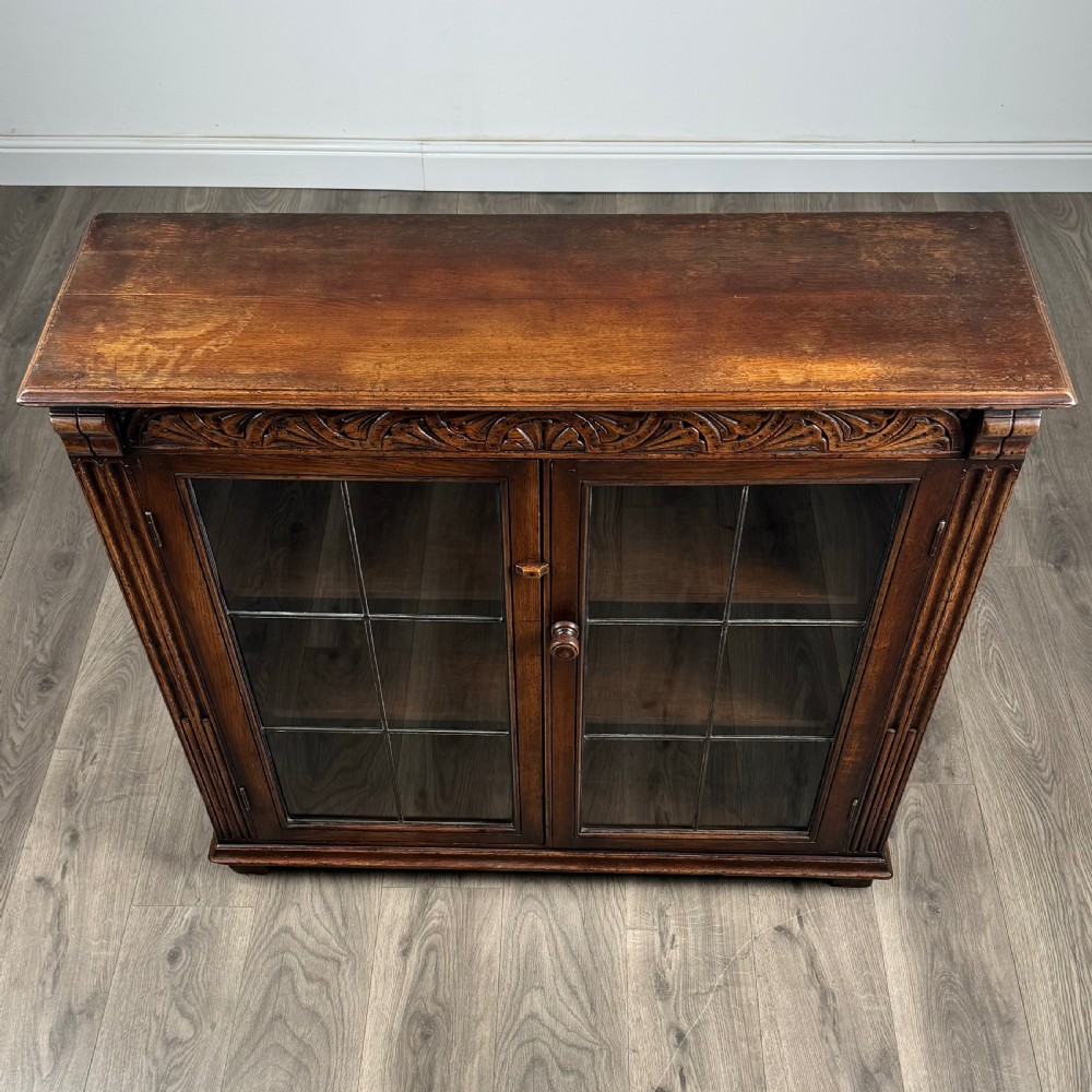  Antique 20th Century Fine Quality Bookcase In Oak 
 View X