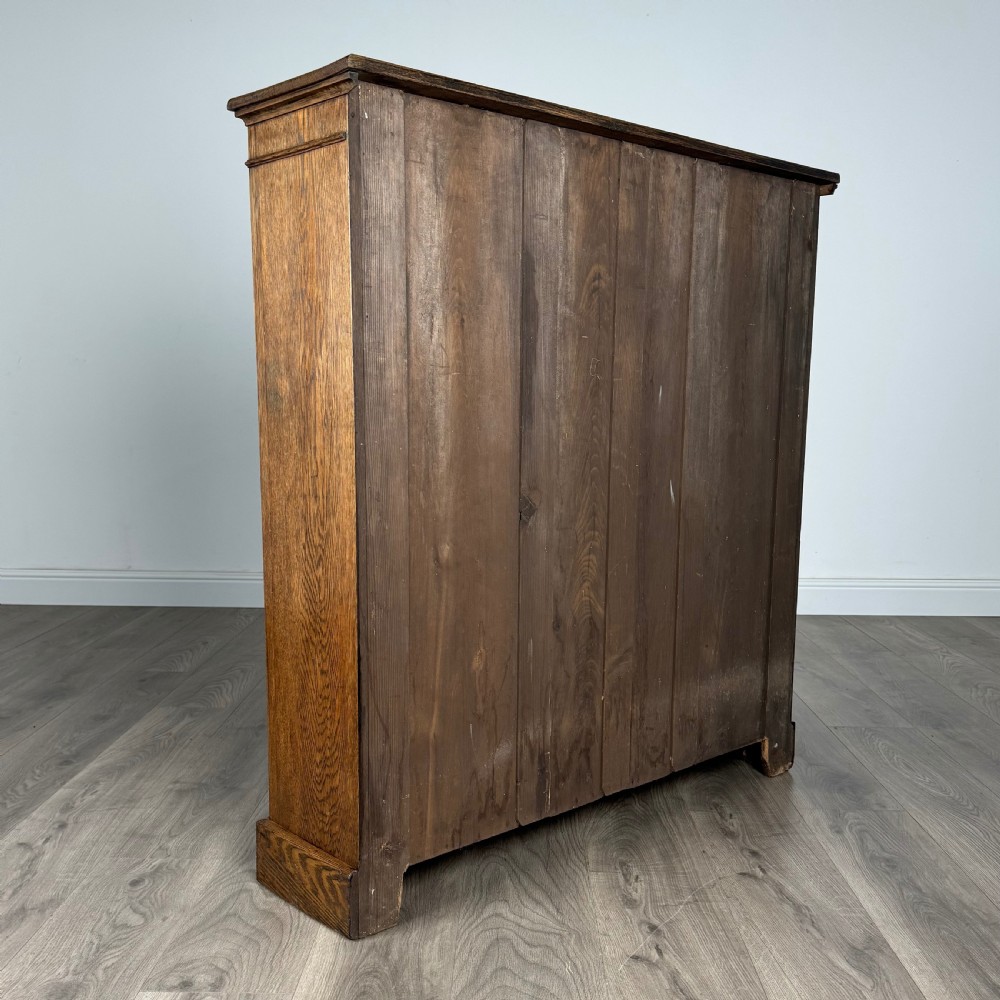  Antique 19th Century Open Bookcase In Oak  View IV