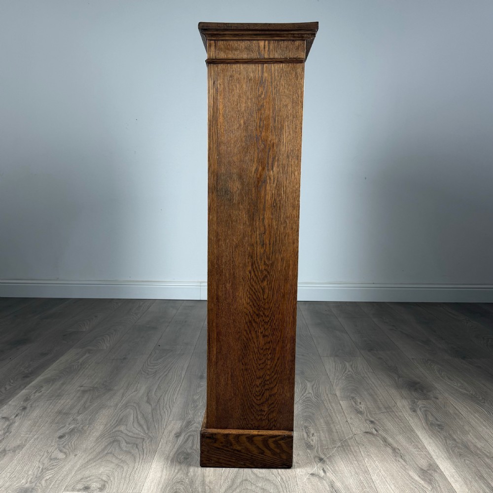  Antique 19th Century Open Bookcase In Oak  View VII