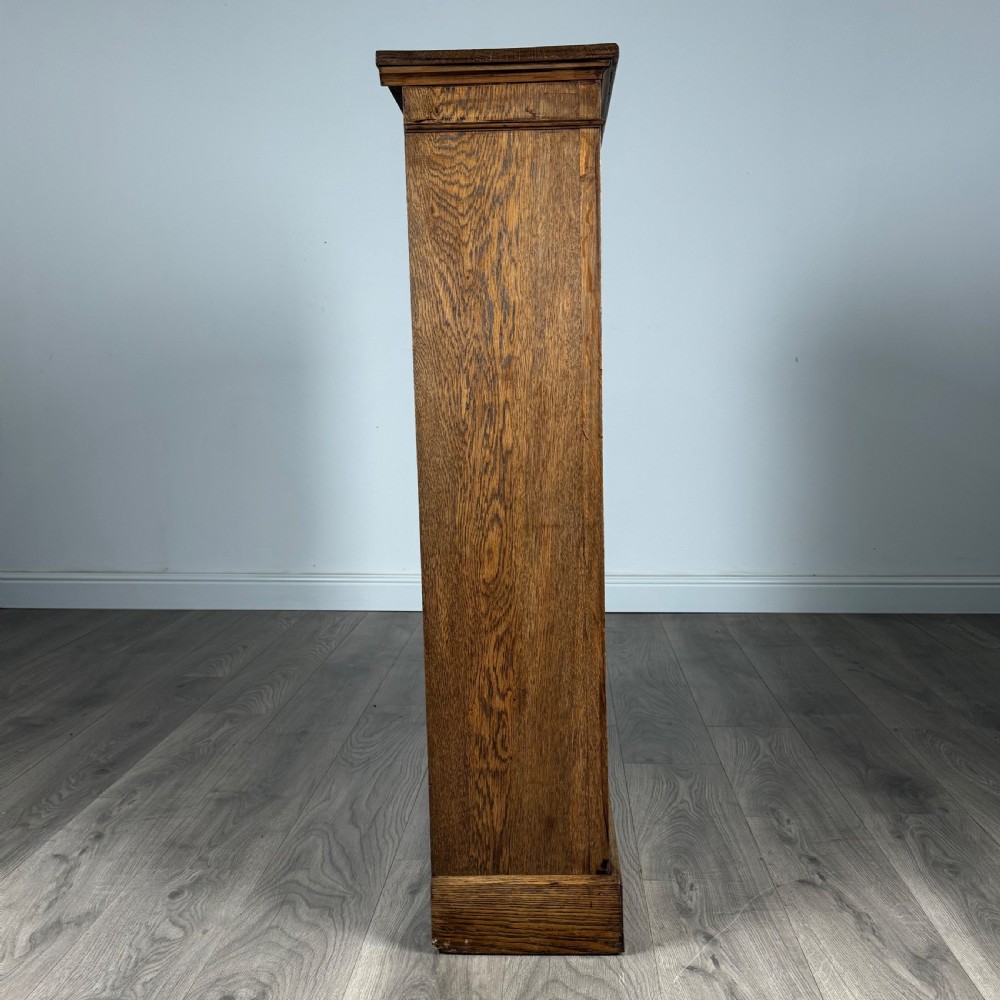  Antique 19th Century Open Bookcase In Oak  View X