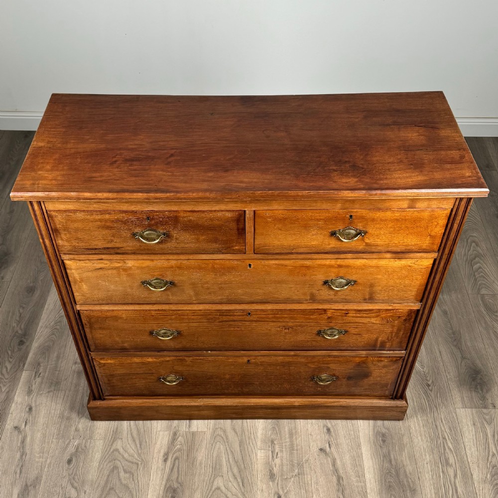 Antique 20th Century Fine Quality Walnut Chest Of Drawers  View IX