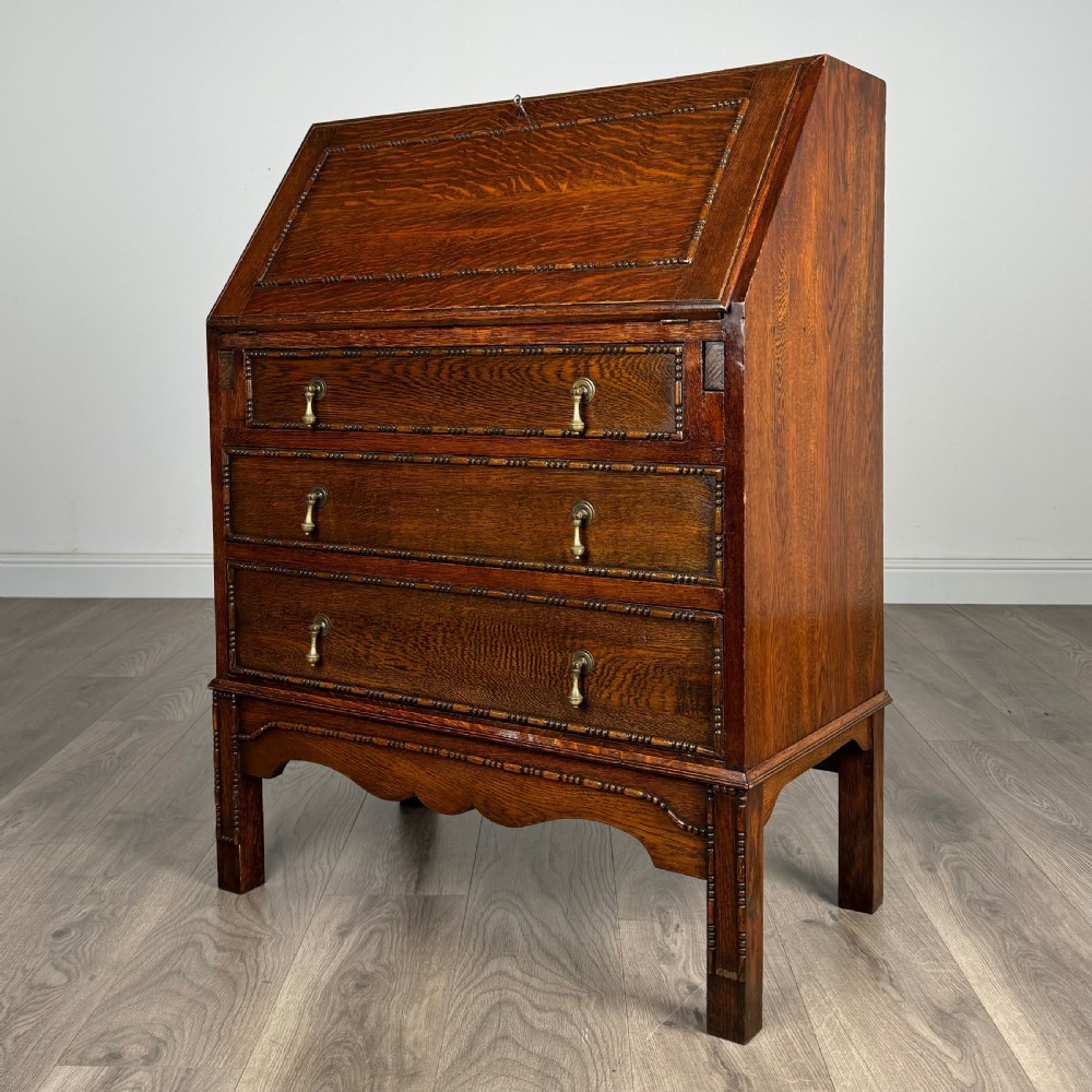 Antique 20th Century Bureau In Oak  View III