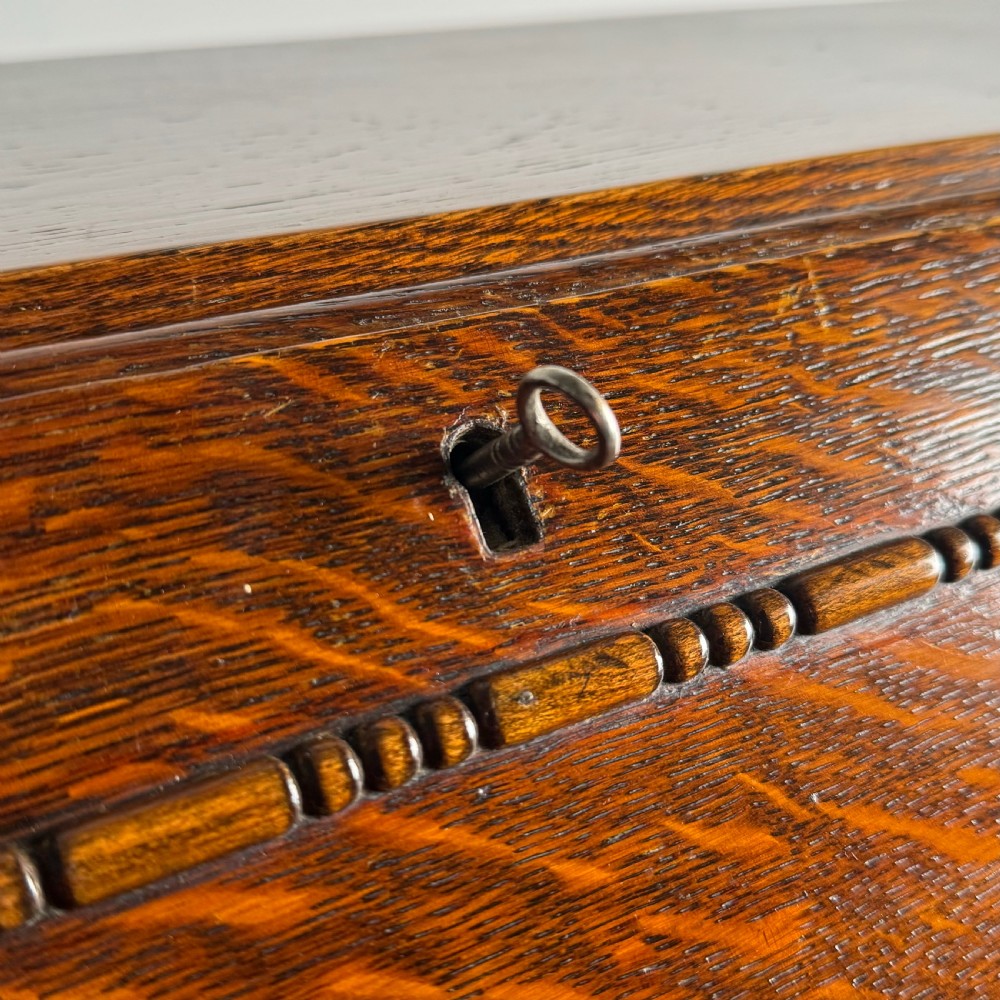 Antique 20th Century Bureau In Oak  View XIV