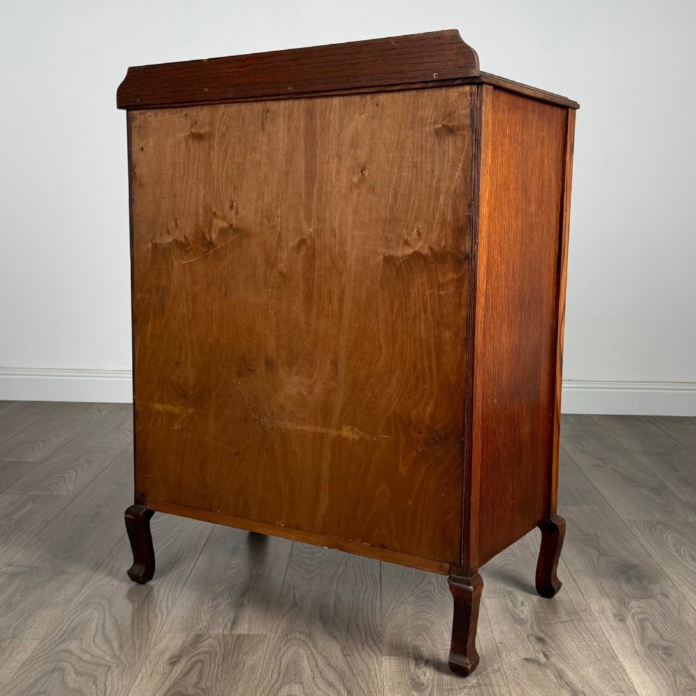 Antique 20th Century Chest Of Drawers In Oak  View V