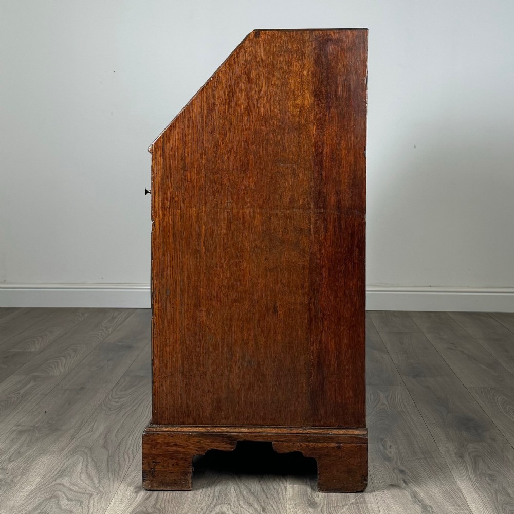 Antique 18th Century Fine Quality Oak Bureau  View IV