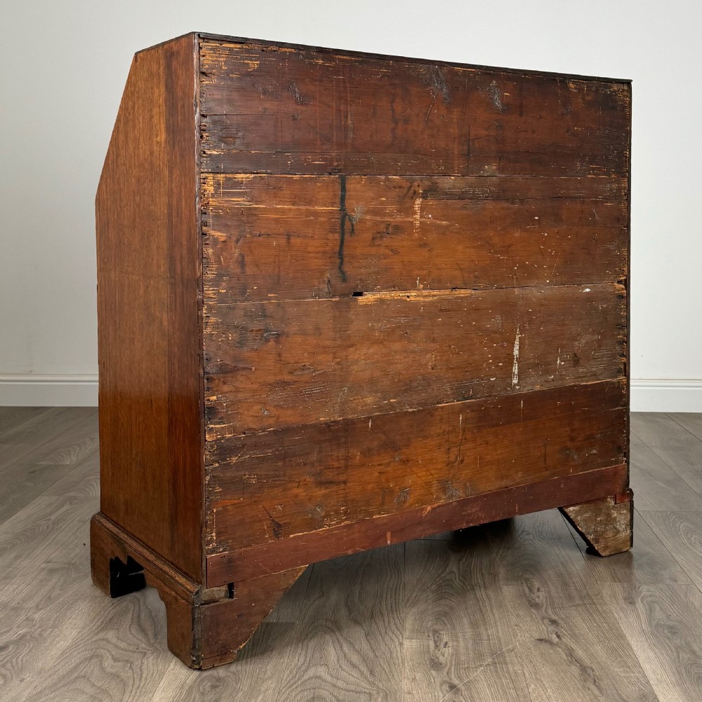 Antique 18th Century Fine Quality Oak Bureau  View V