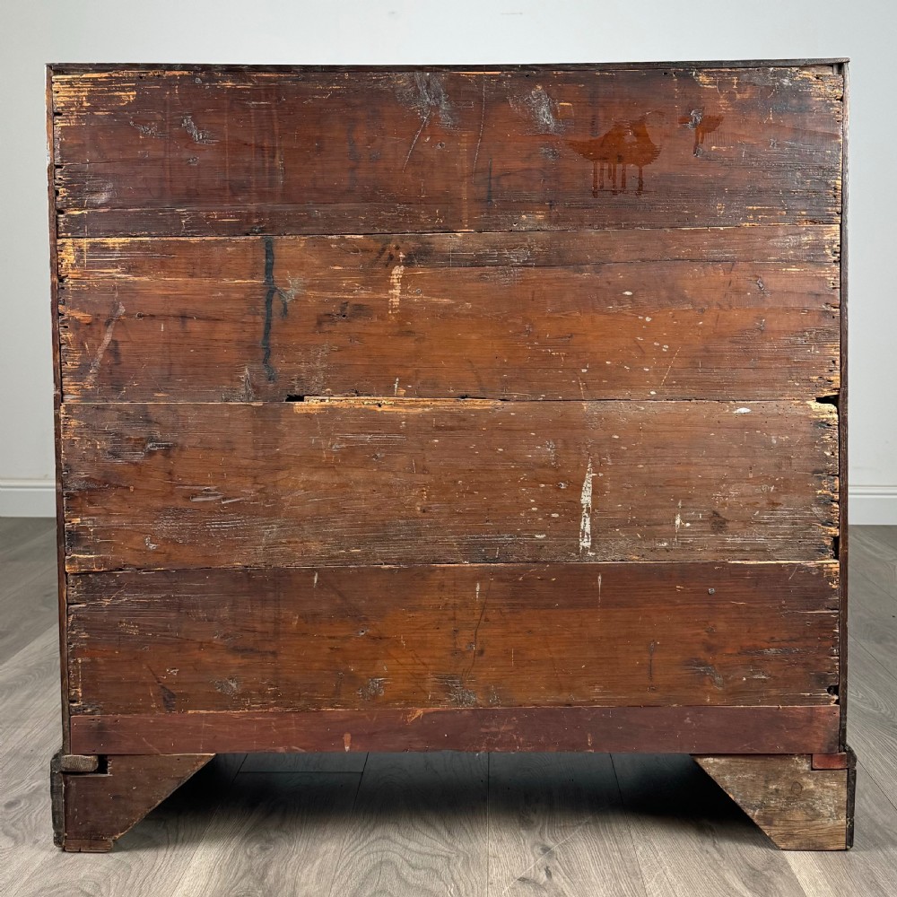 Antique 18th Century Fine Quality Oak Bureau  View VI