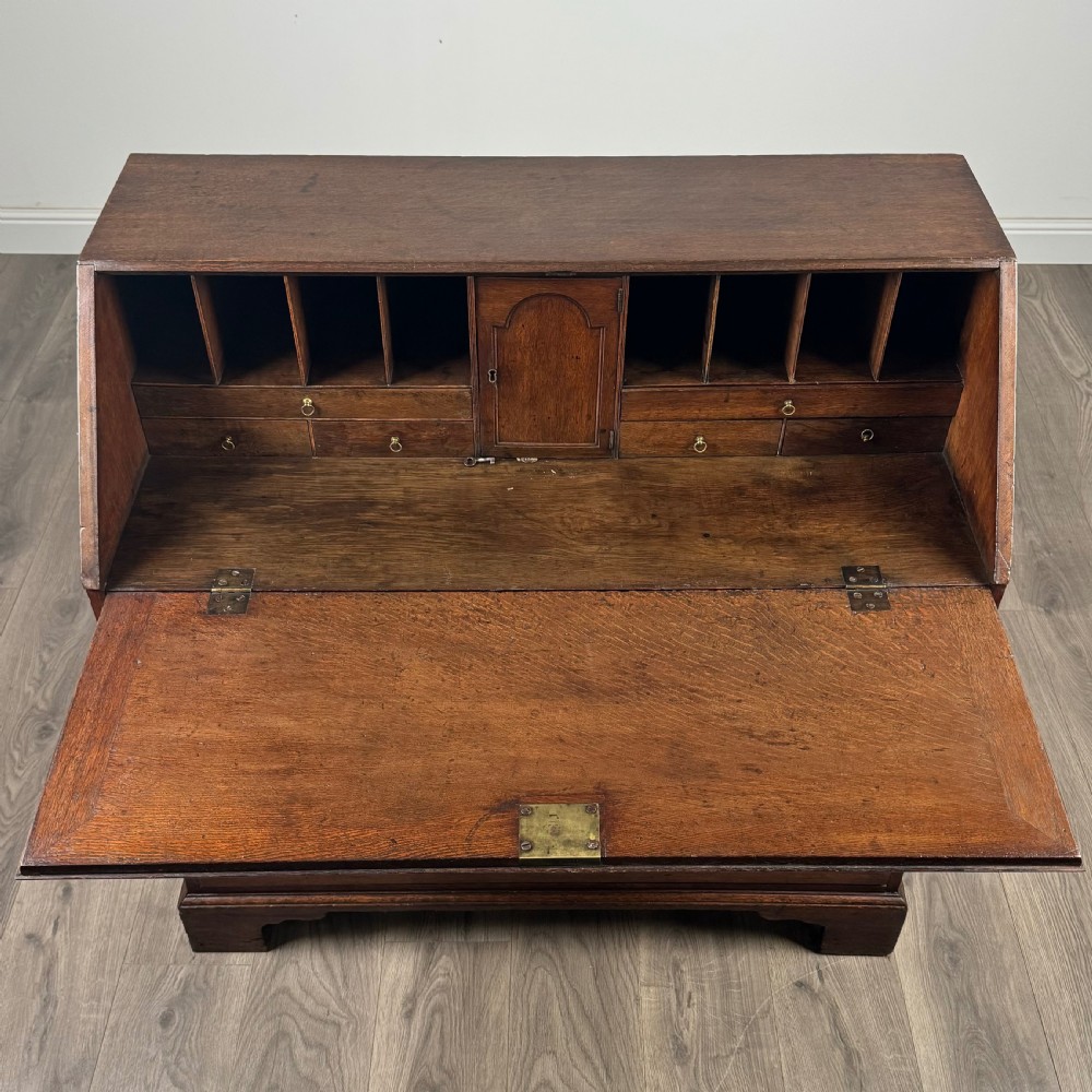 Antique 18th Century Fine Quality Oak Bureau  View XI