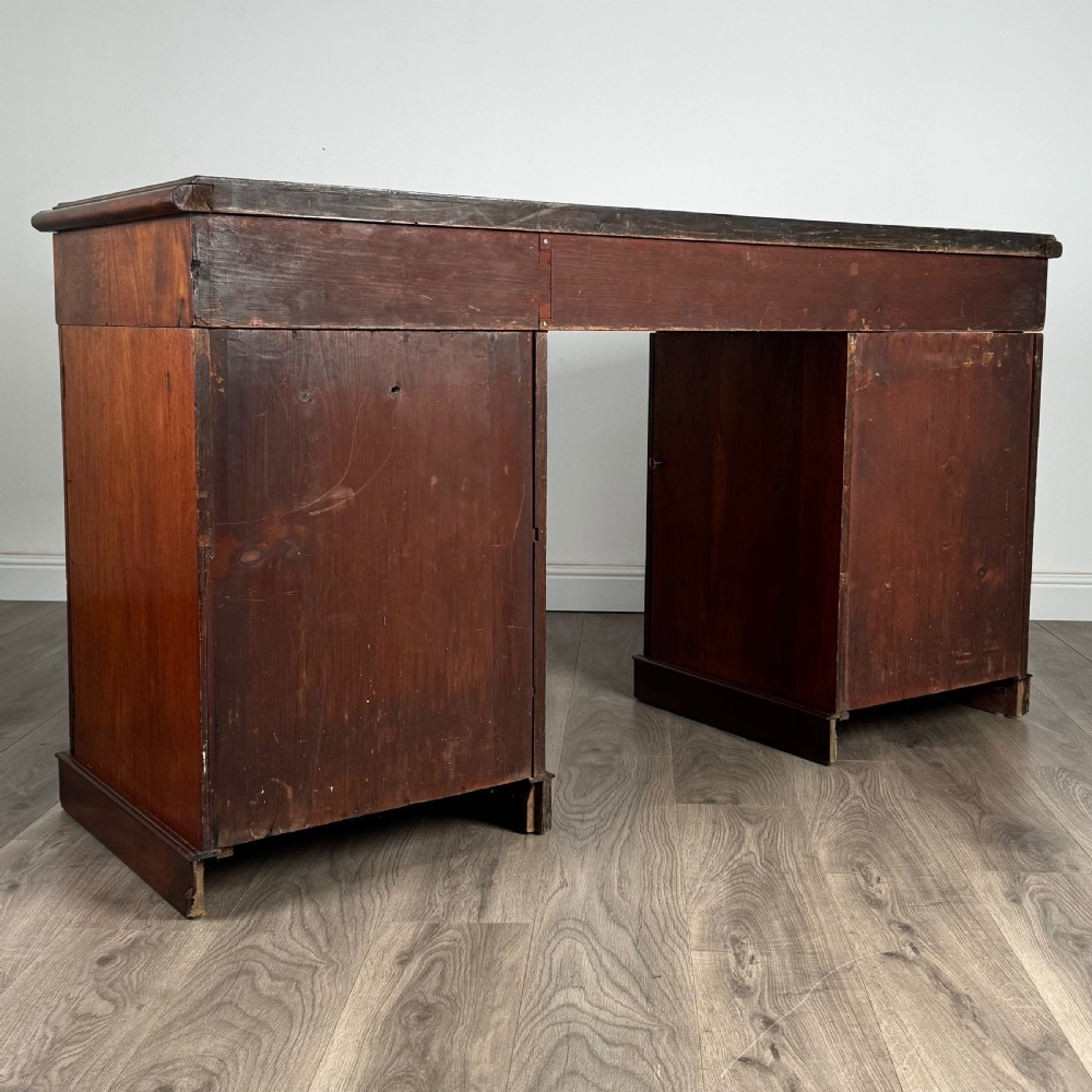 Antique 18th Century Pedestal Sideboard In Mahogany  View V