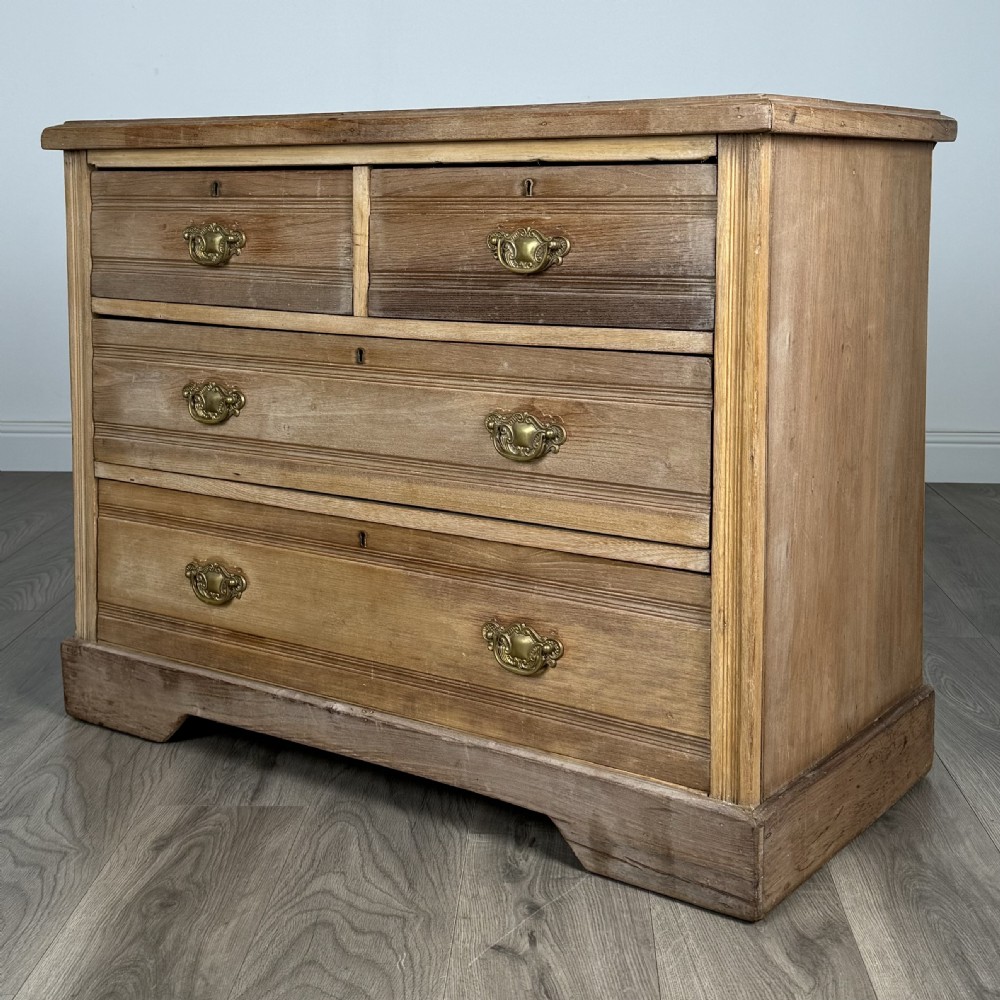Antique 19th Century Satin Wood Chest Of Drawers  View II