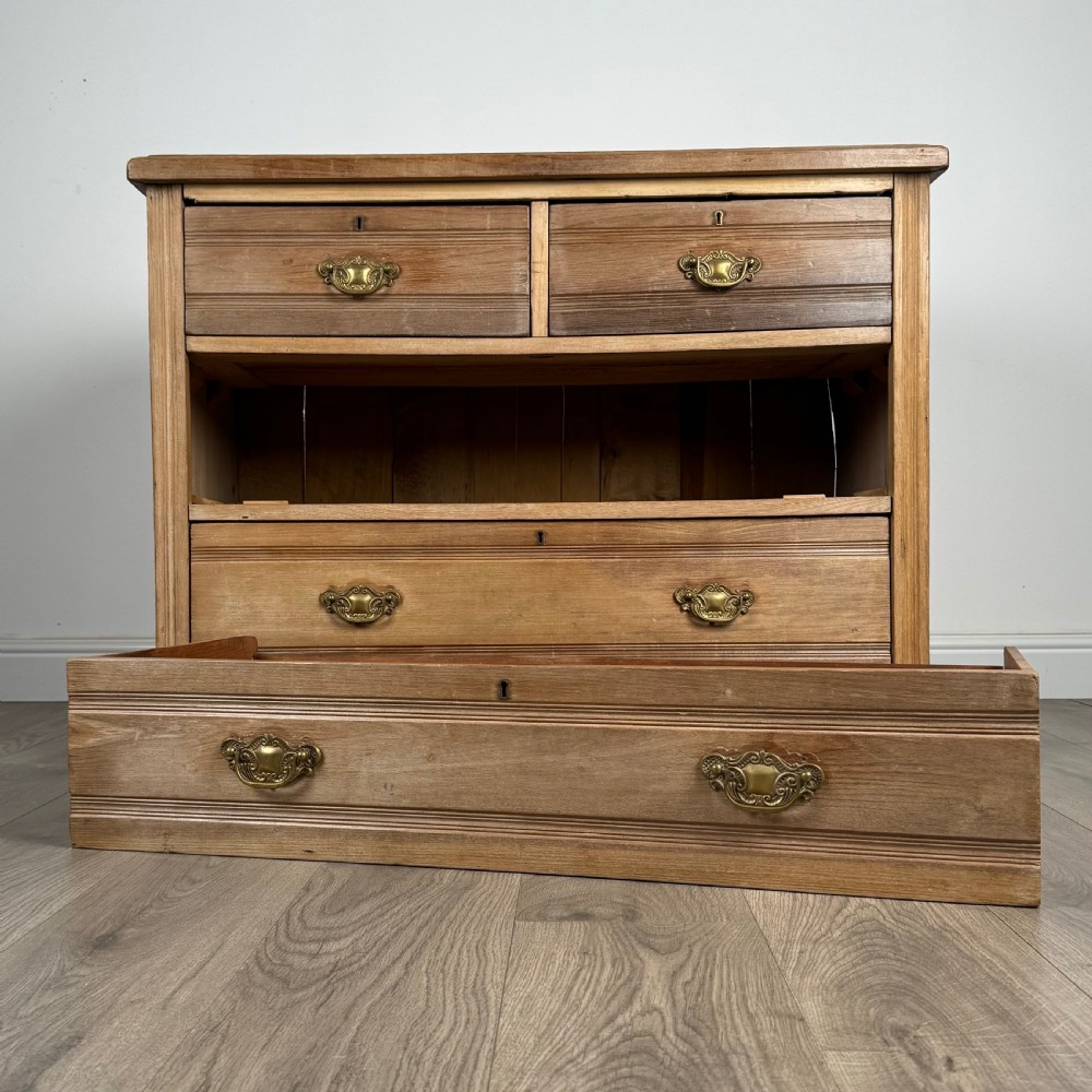 Antique 19th Century Satin Wood Chest Of Drawers  View X