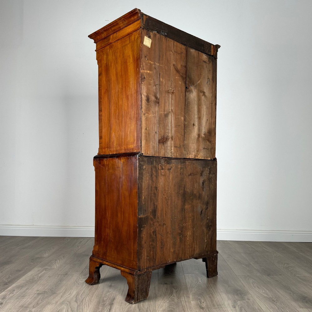 Antique Early 18th Century Dwarf Chest On Chest In Walnut  View IV
