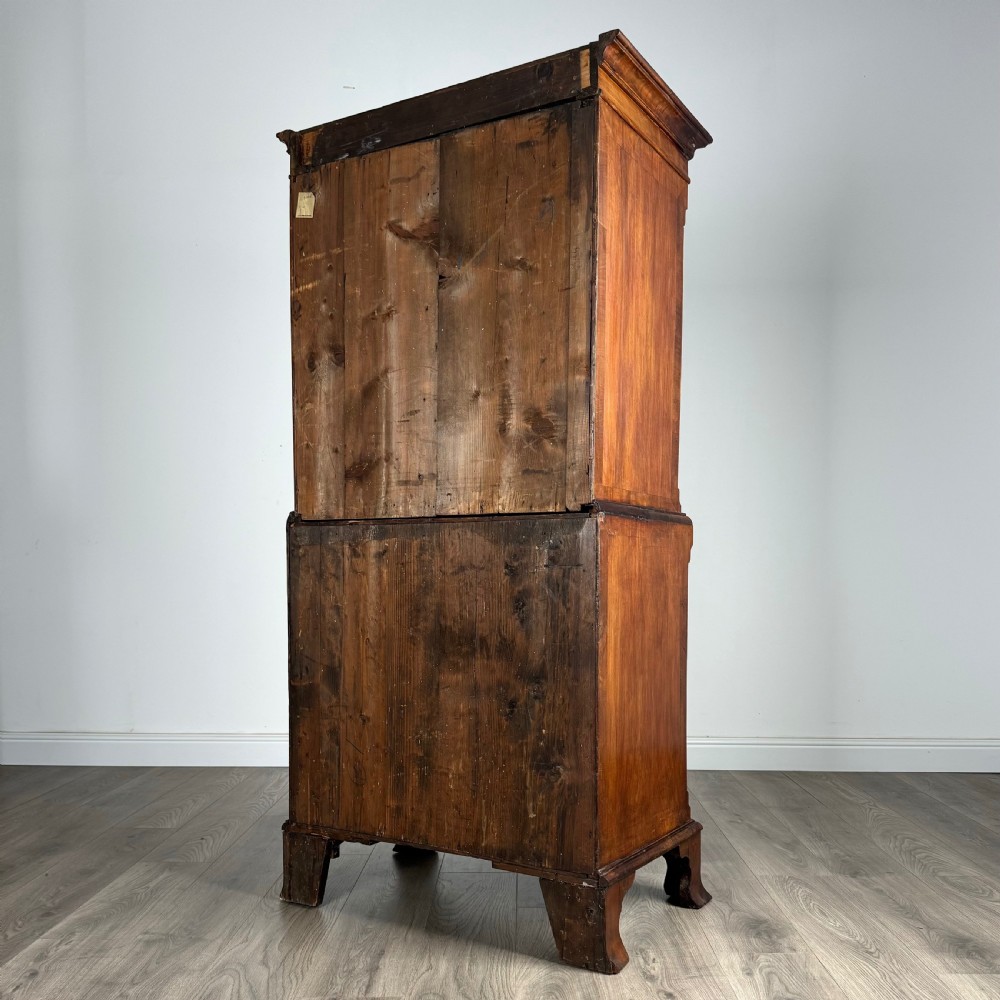 Antique Early 18th Century Dwarf Chest On Chest In Walnut  View VI