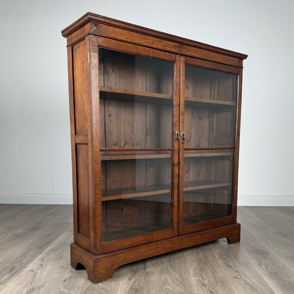 Antique 20th Century Display Cabinet In Oak 
 View IX
